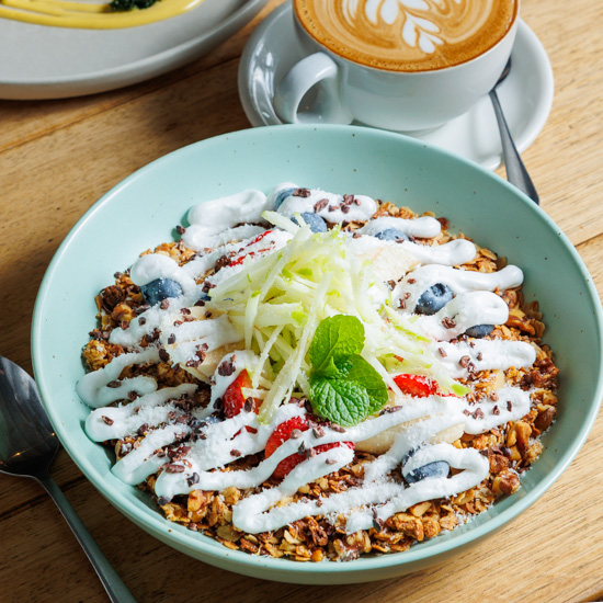 chia pudding from brunch menu