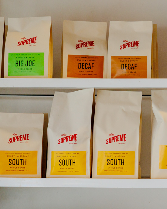 premium supreme coffee beans wynnum manly cafe